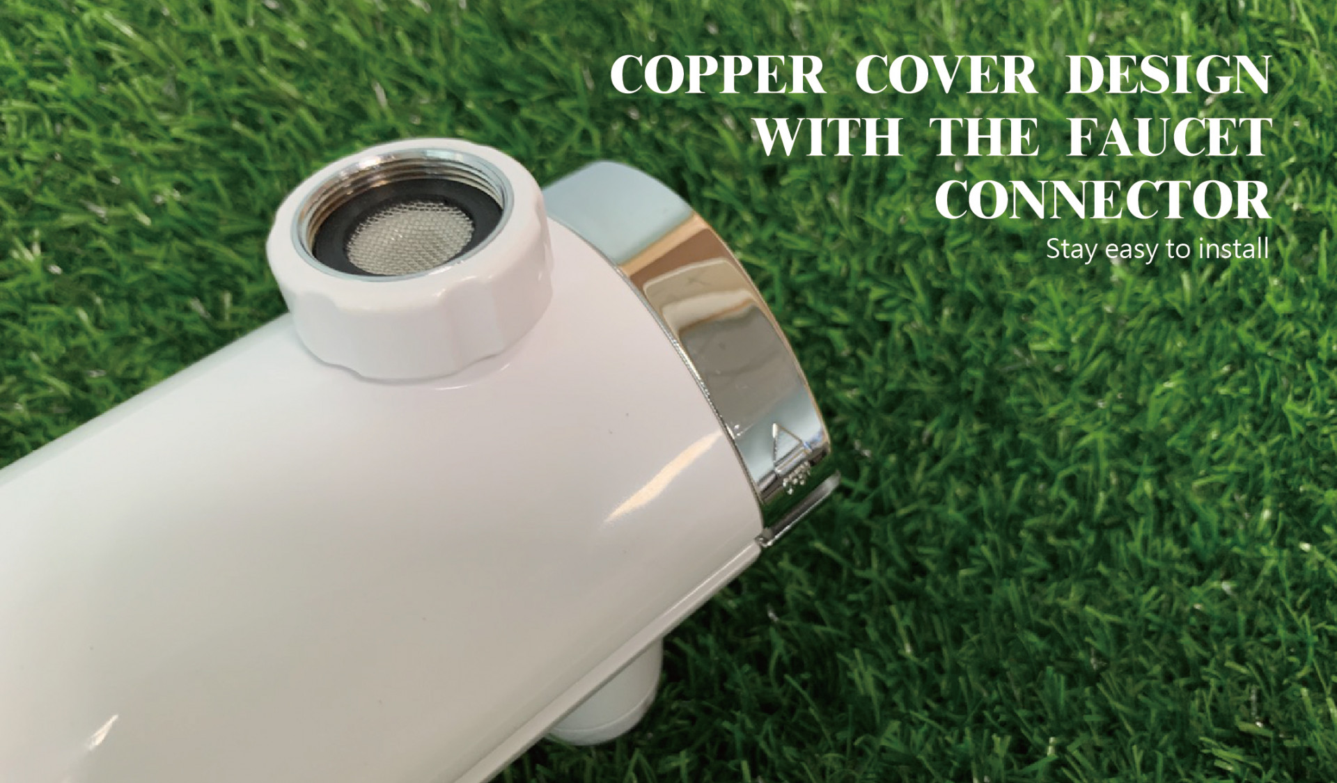 WATER PURIFIER COPPER COVER DESIGN WITH THE FAUCET CONNECTOR