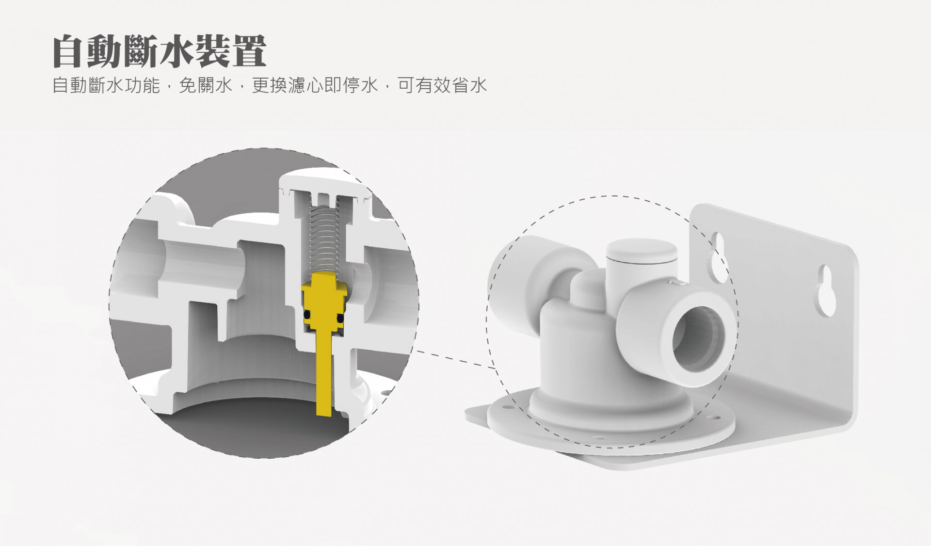 淨水器自動斷水裝置