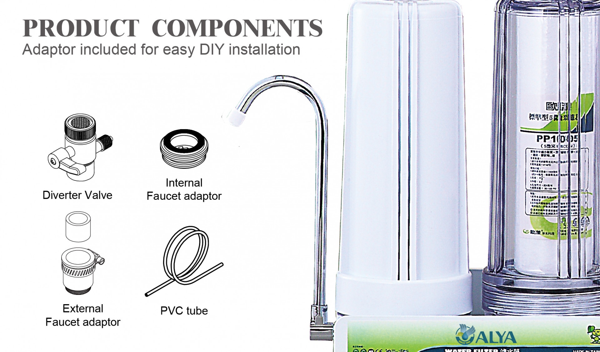 WATER PURIFIER PRODUCT COMPONENTS