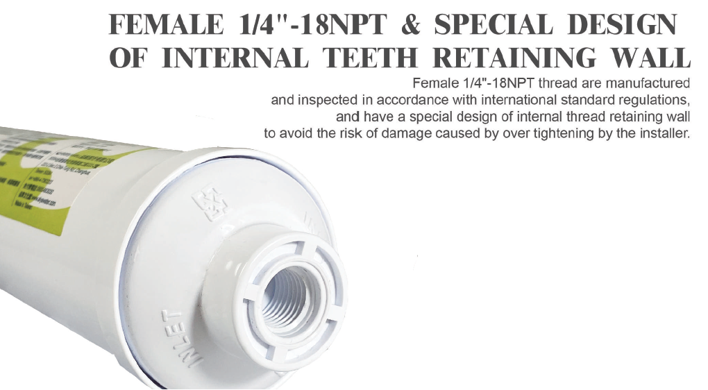 FEMALE 1/4-18NPT&SPECIAL DESIGN OF INTERNAL TEETH RETAINING WALL