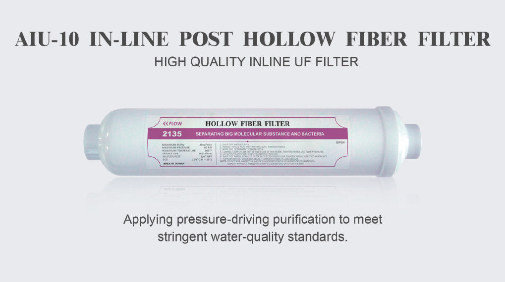 AIU-10 IN-LINE POST HOLLOW FIBER FILTER