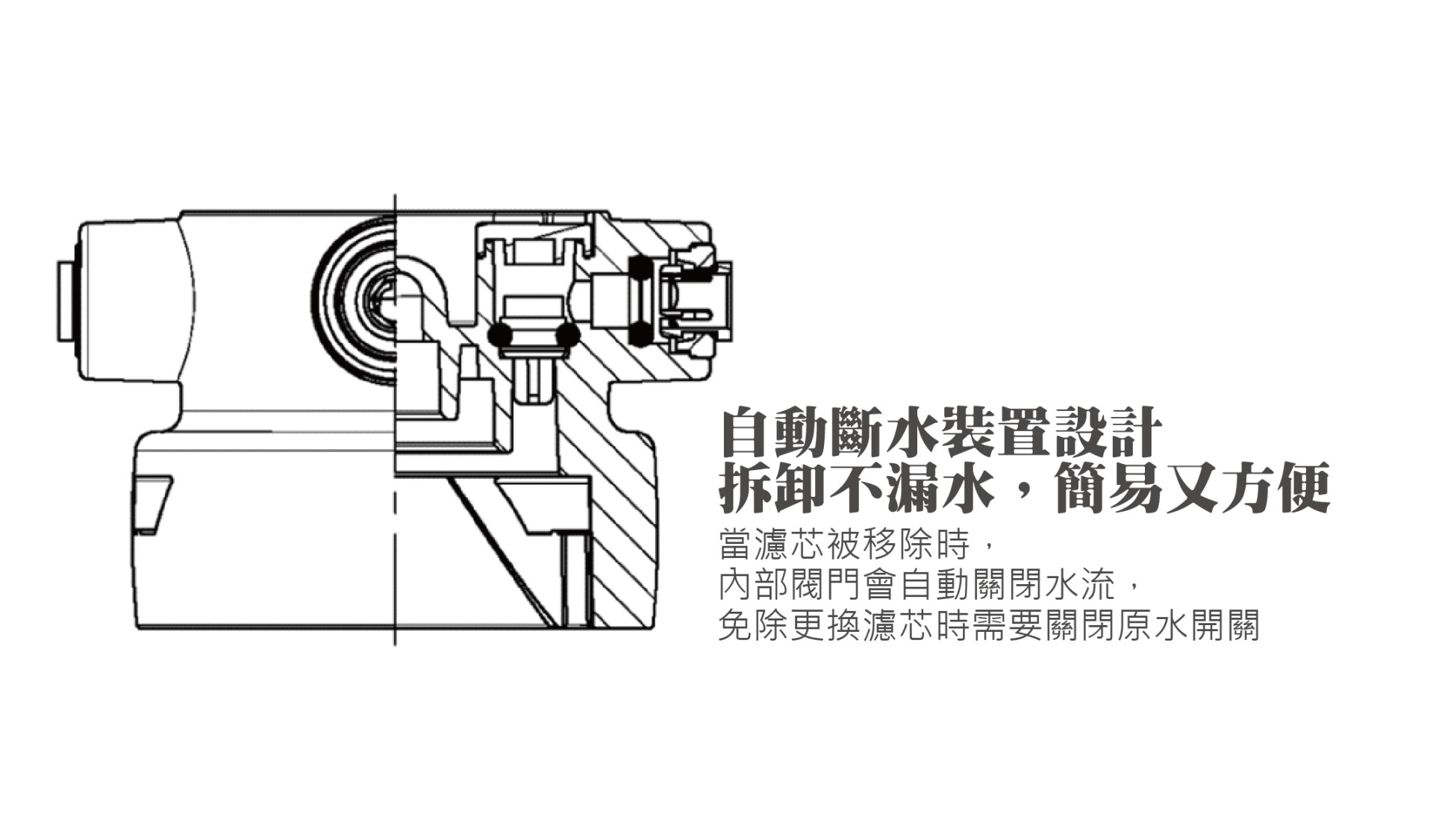 直接輸出純水機 自動斷水裝置設計